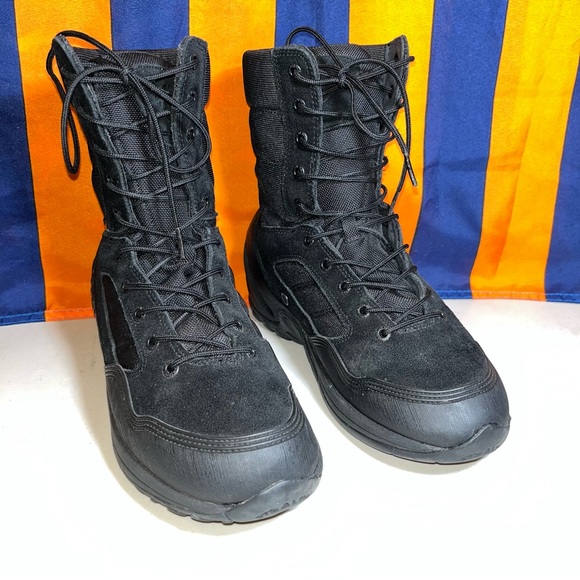 Five Ten 5.10 Valor Boots Men's 8 triple black Tactical Combat Lace Up Ankle - Picture 1 of 9